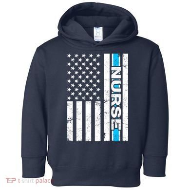 Support Nurses Front Line Flag Toddler Hoodie