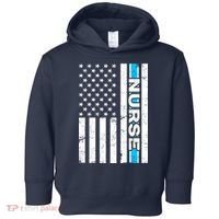Support Nurses Front Line Flag Toddler Hoodie thumb 0