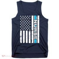 Support Nurses Front Line Flag Tank Top thumb 0