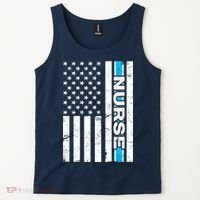 Support Nurses Front Line Flag Tank Top thumb 2