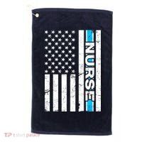 Support Nurses Front Line Flag Golf Towel thumb 0