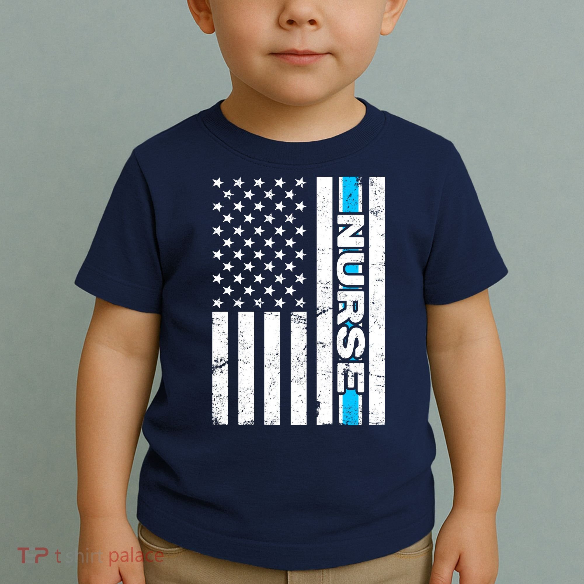 Support Nurses Front Line Flag Toddler T-Shirt