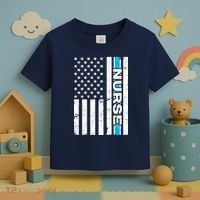 Support Nurses Front Line Flag Toddler T-Shirt thumb 3
