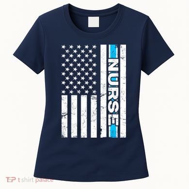 Support Nurses Front Line Flag Women's T-Shirt