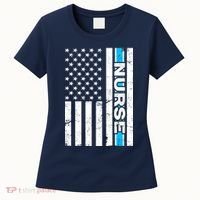 Support Nurses Front Line Flag Women's T-Shirt thumb 0