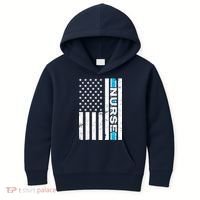 Support Nurses Front Line Flag Kids Hoodie thumb 0
