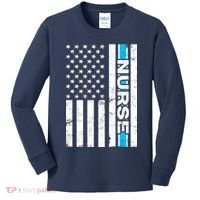 Support Nurses Front Line Flag Kids Long Sleeve Shirt thumb 0