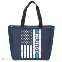 Support Nurses Front Line Flag Tote Bag thumb 0