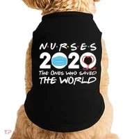 Support Nurses The Ones Who Saved The World Doggie Tank thumb 0