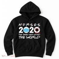 Support Nurses The Ones Who Saved The World Hoodie thumb 0