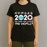 Support Nurses The Ones Who Saved The World T-Shirt thumb 4