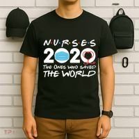 Support Nurses The Ones Who Saved The World T-Shirt thumb 6