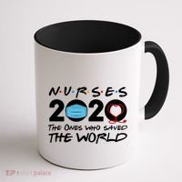 Support Nurses The Ones Who Saved The World Coffee Mug thumb 1