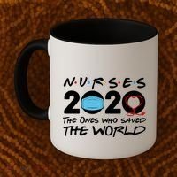 Support Nurses The Ones Who Saved The World Coffee Mug thumb 2