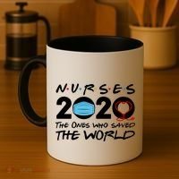Support Nurses The Ones Who Saved The World Coffee Mug thumb 4