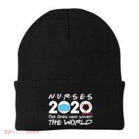 Support Nurses The Ones Who Saved The World Beanie thumb 0