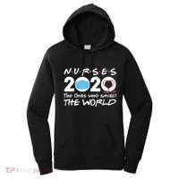 Support Nurses The Ones Who Saved The World Women's Hoodie thumb 0