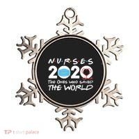 Support Nurses The Ones Who Saved The World Ornament thumb 0