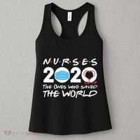 Support Nurses The Ones Who Saved The World Women's Tank Top thumb 3