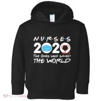 Support Nurses The Ones Who Saved The World Toddler Hoodie thumb 0