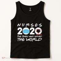 Support Nurses The Ones Who Saved The World Tank Top thumb 2