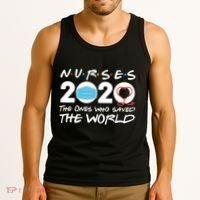 Support Nurses The Ones Who Saved The World Tank Top thumb 3