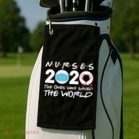Support Nurses The Ones Who Saved The World Golf Towel thumb 2