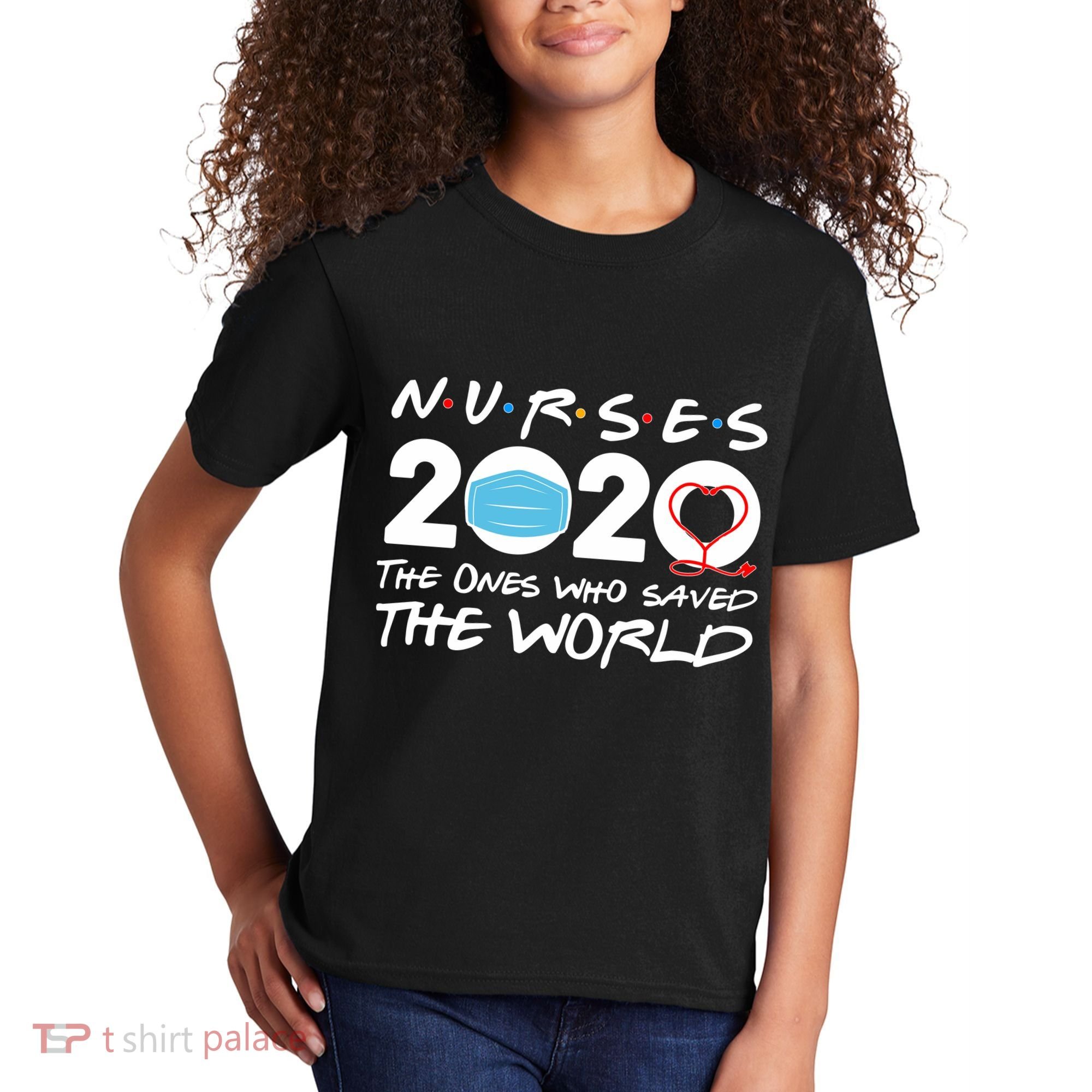 Support Nurses The Ones Who Saved The World Kids T-Shirt