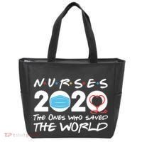 Support Nurses The Ones Who Saved The World Tote Bag thumb 0