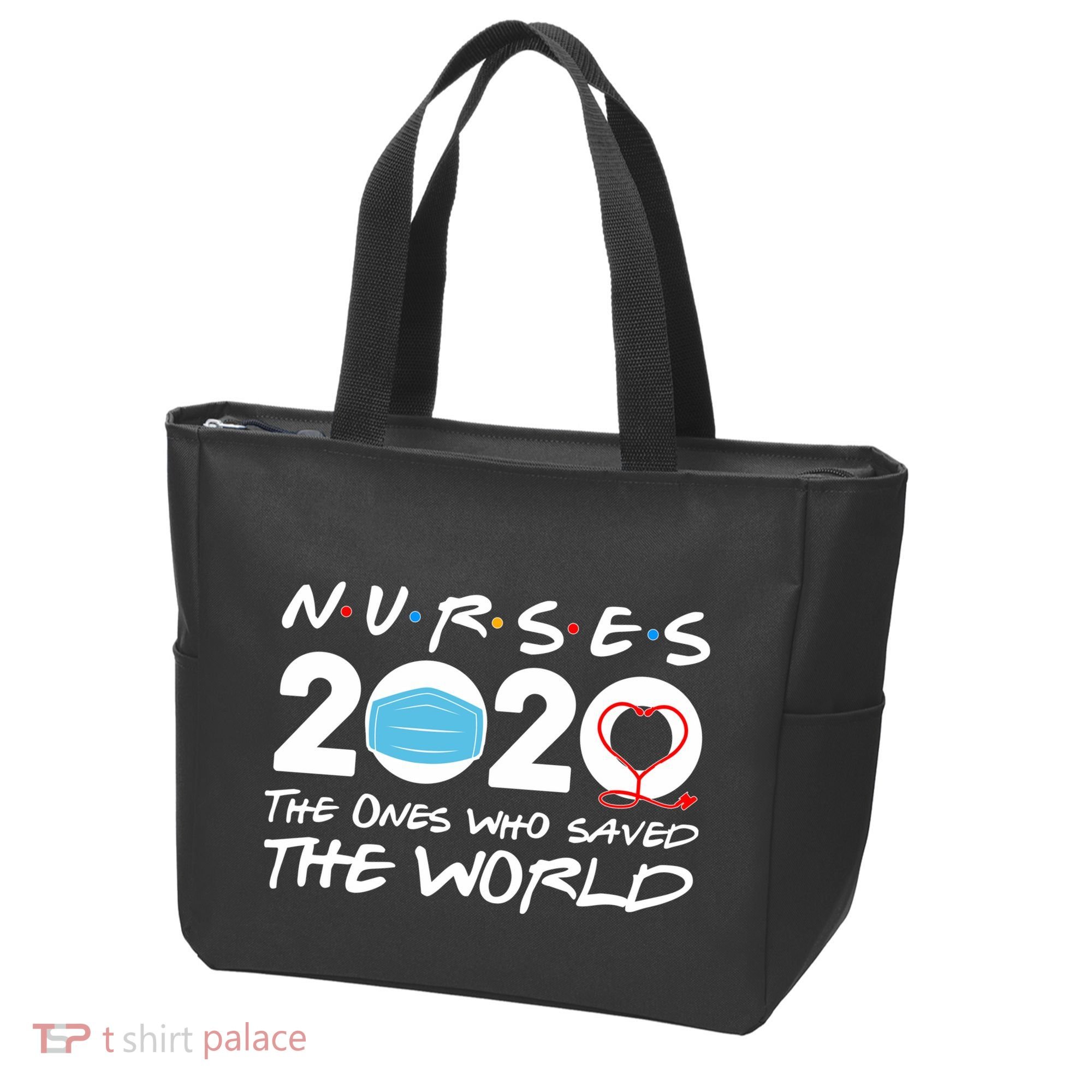Support Nurses The Ones Who Saved The World Tote Bag