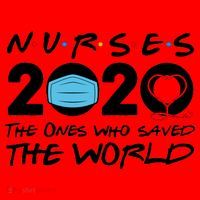 Support Nurses The Ones Who Saved The World Santa Hat thumb 1