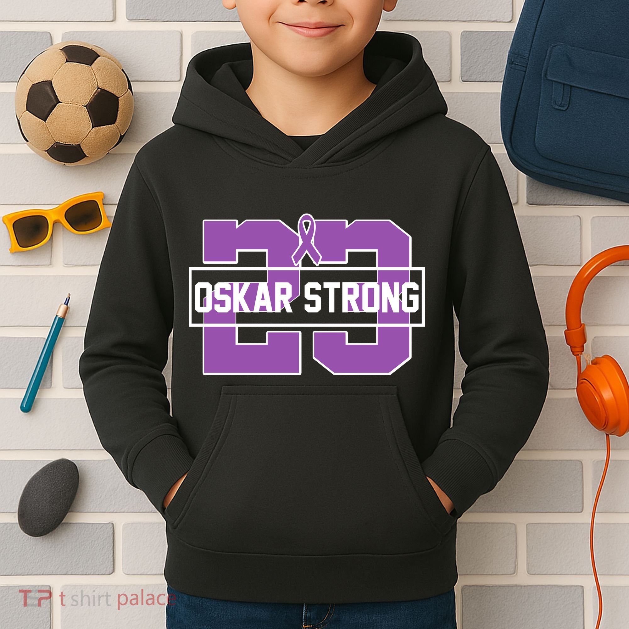 Support Oskar Strong No.23 Kids Hoodie