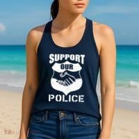 Support Our Police Women's Tank Top thumb 2