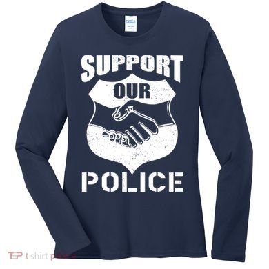 Support Our Police Women's Long Sleeve Shirt