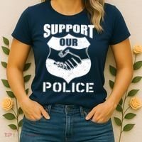 Support Our Police Women's T-Shirt thumb 2