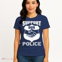 Support Our Police Women's T-Shirt thumb 4