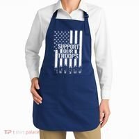 Support Our Troops Distressed American Flag Apron thumb 2