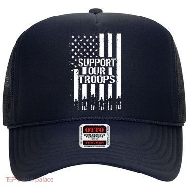 Support Our Troops Distressed American Flag Hat