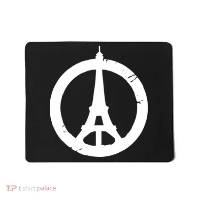 Support Paris Peace Sign Eiffel Tower Mousepad