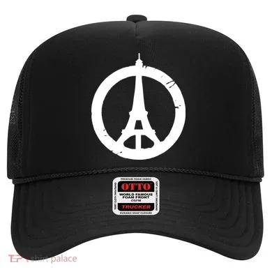 Support Paris Peace Sign Eiffel Tower Hat