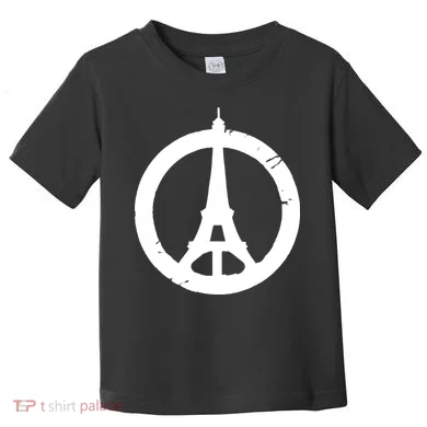 Support Paris Peace Sign Eiffel Tower Toddler T-Shirt