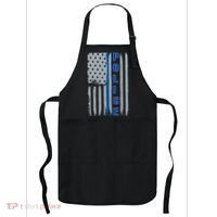 Support Police Blue Flag Apron thumb 0