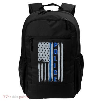 Support Police Blue Flag Backpack
