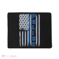 Support Police Blue Flag Mousepad thumb 0