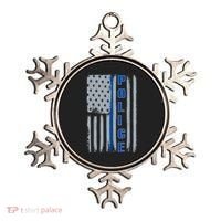 Support Police Blue Flag Ornament thumb 0