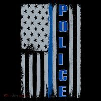 Support Police Blue Flag Women's Tank Top thumb 5