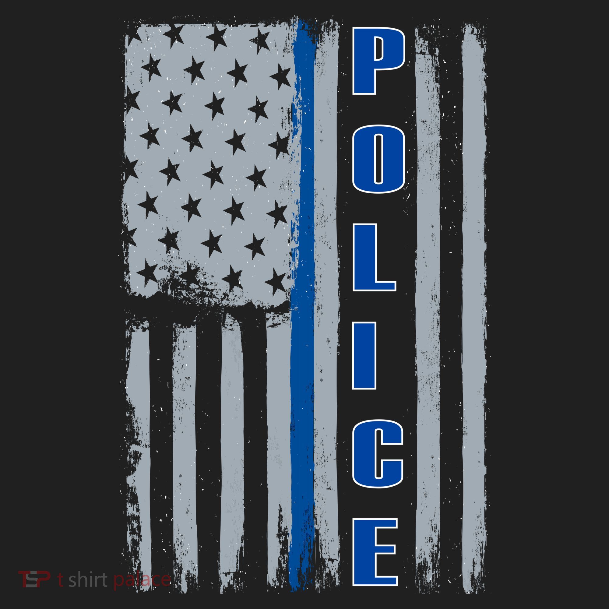 Support Police Blue Flag Hat