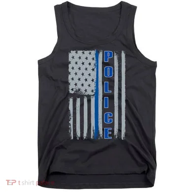 Support Police Blue Flag Tank Top