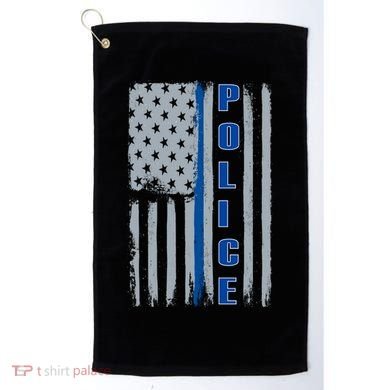 Support Police Blue Flag Golf Towel