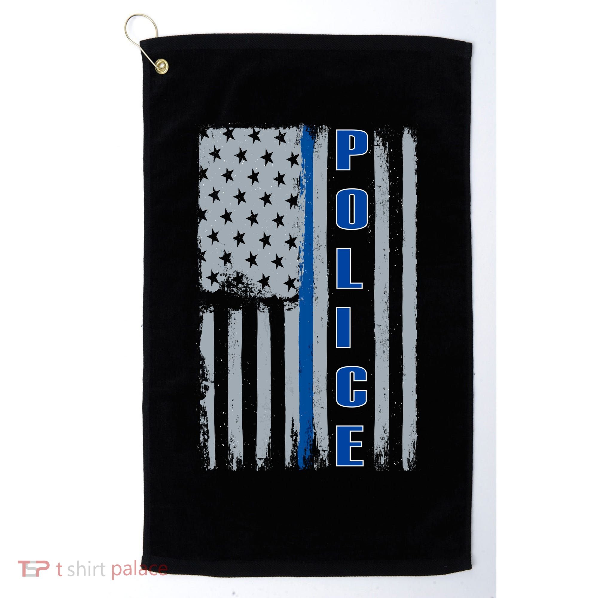 Support Police Blue Flag Golf Towel